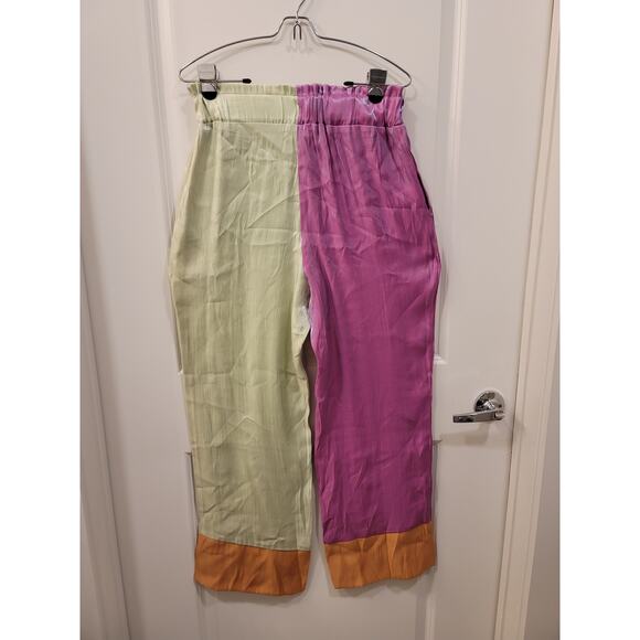 Pastiche Mahal Colorblock Straight Leg Pants - Picture 3 of 9